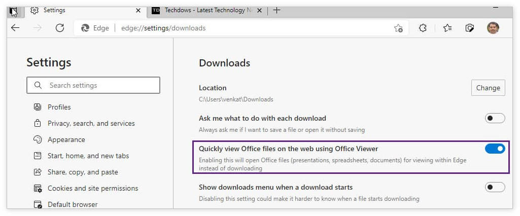 Edge浏览器将推出内置Office文档查看器
