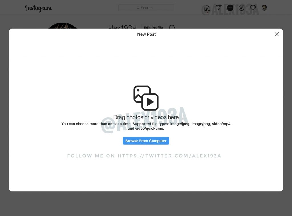 Windows版Instagram即将支持图片上传