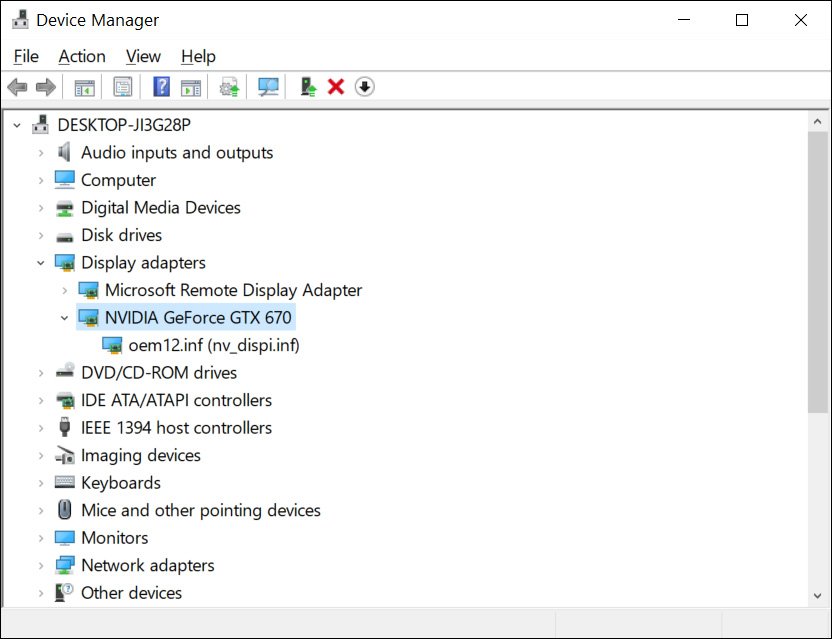 驱动程序按设备查看方式