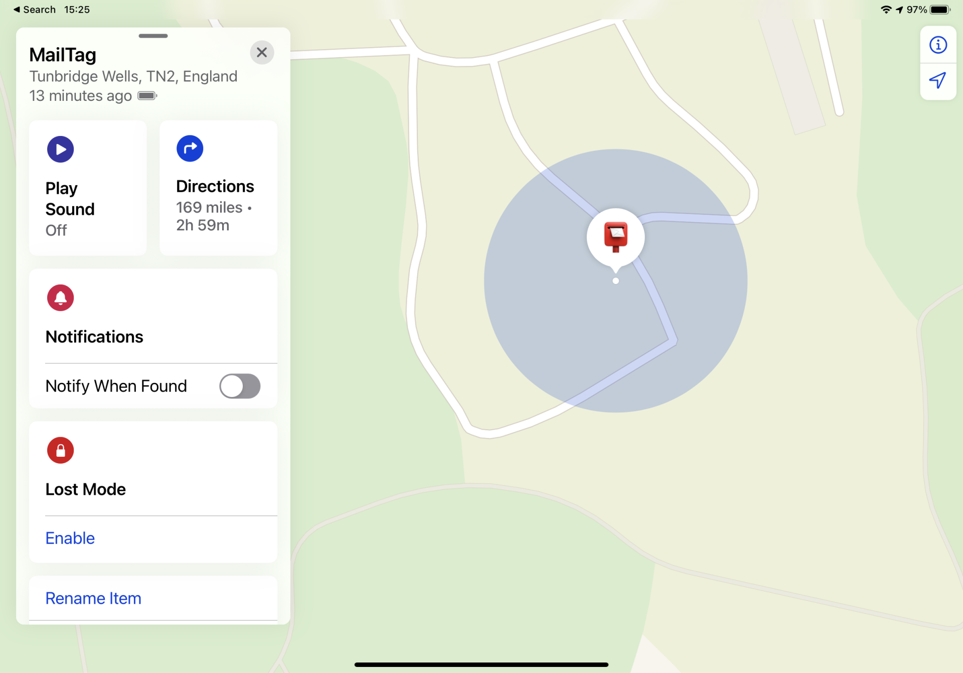 将苹果防丢神器AirTag 放入信封寄出，看看会发生什么