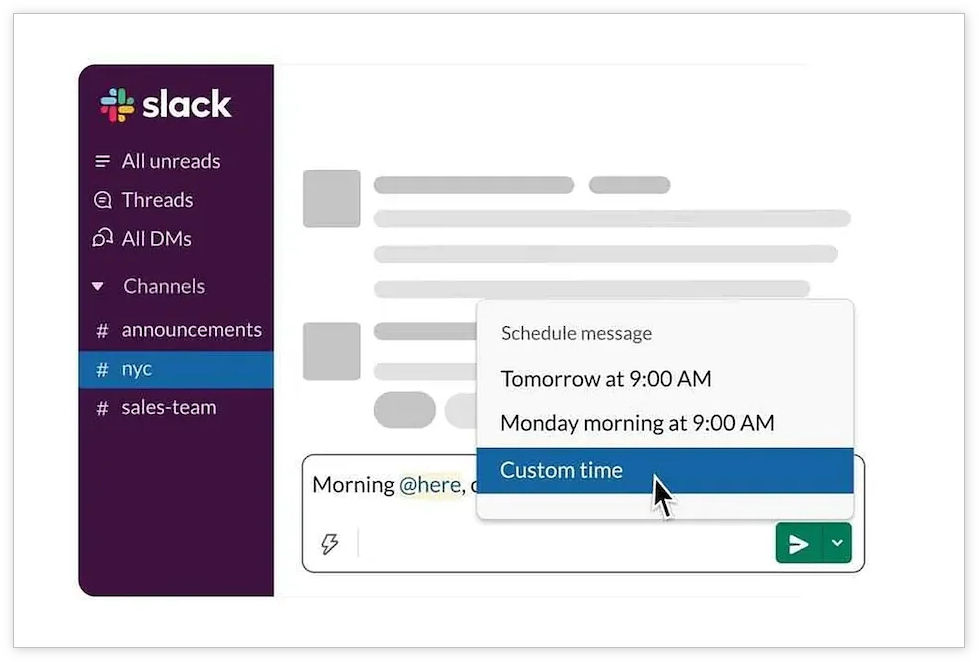 协作交流工具Slack推出定时发消息功能，全平台可用
