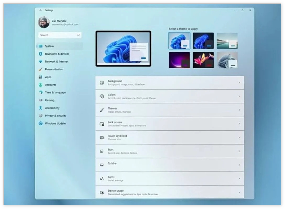Windows 11 全新 “设置”UI 曝光,颠覆 Win 10 设计 - 软餐
