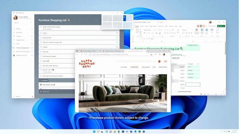 [最新图集]Windows 11首个预览版上的关键亮点功能