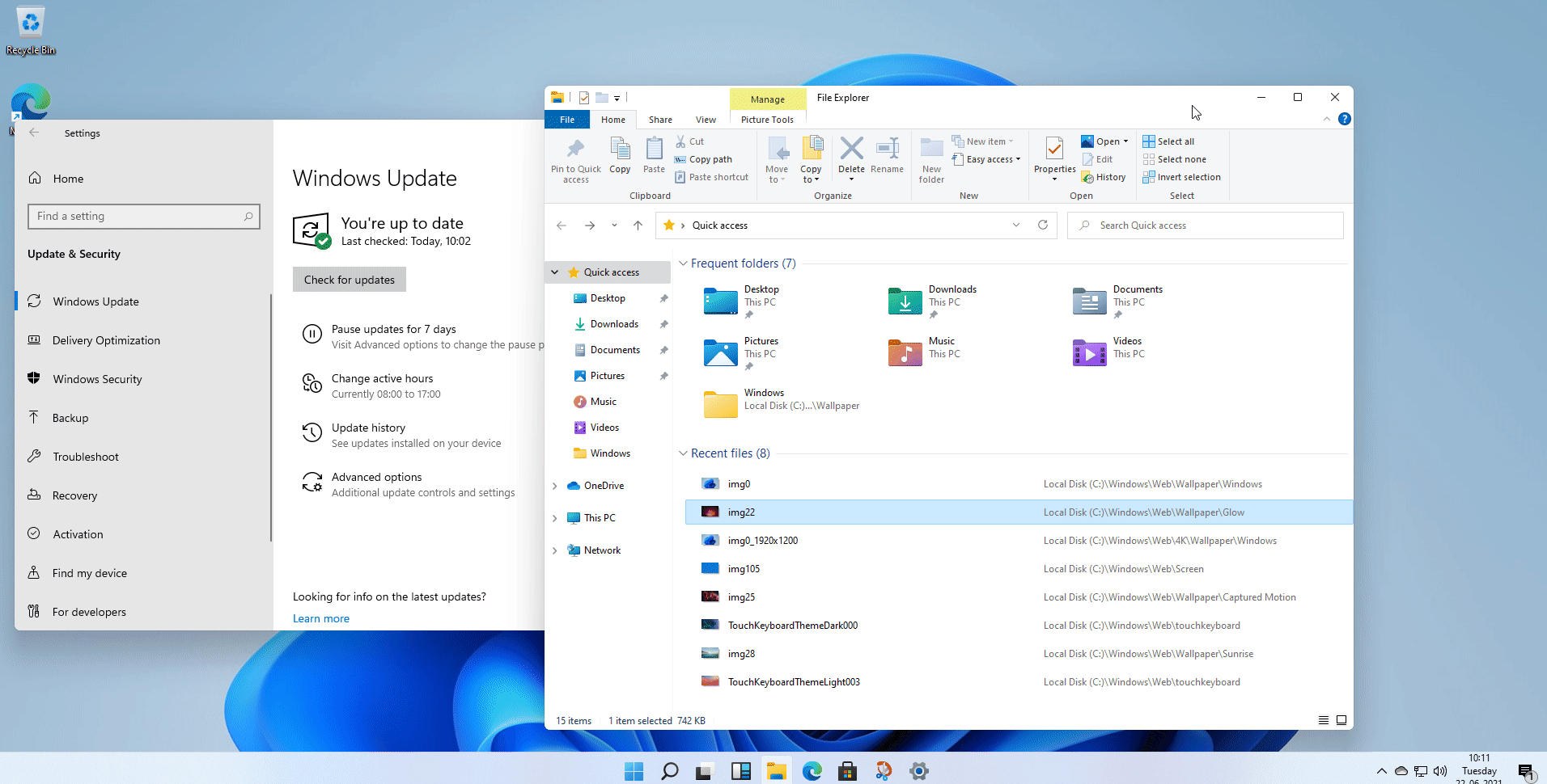 Windows 11 快照演示