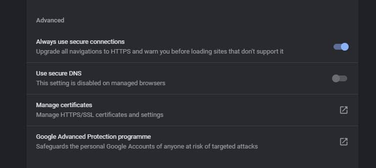 Chrome 94将迎来HTTPS-First 模式：将所有页面使用HTTPS加载