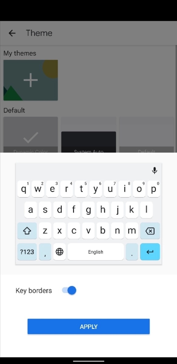 谷歌 Gboard 输入法推出 “动态颜色” 主题：自动跟随 Android 12 壁纸风格 - 软餐