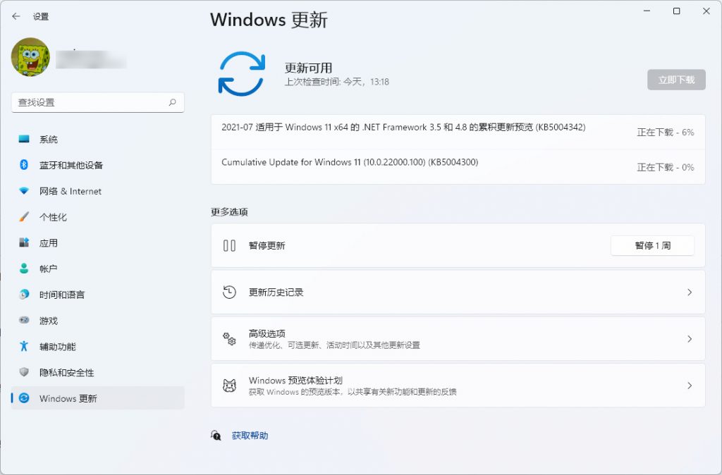 Win11 第4个预览版 Windows 11 Insider Preview Build 22000.100发布