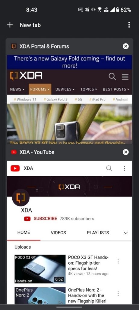 Kiwi Browser 93更新：支持用户关闭标签页「网格视图」