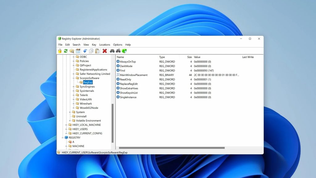 Registry Explorer：更好的注册表编辑器