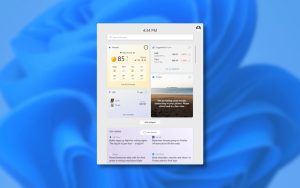 微软最新为Windows 11引入家庭小部件
