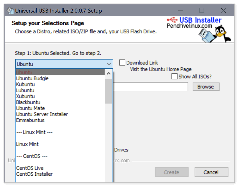 Universal USB Installer：在U盘上运行Linux系统，支持多个发行版