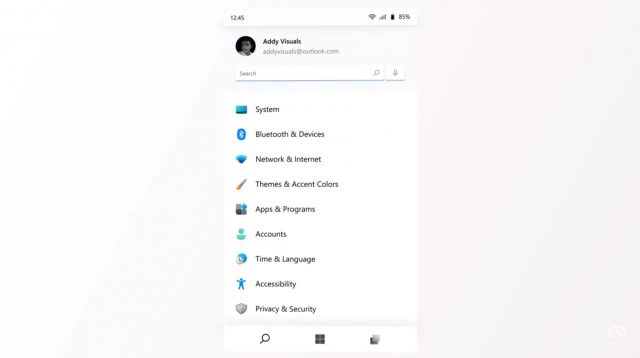 [组图] Windows 11 Mobile非官方概念设计来了