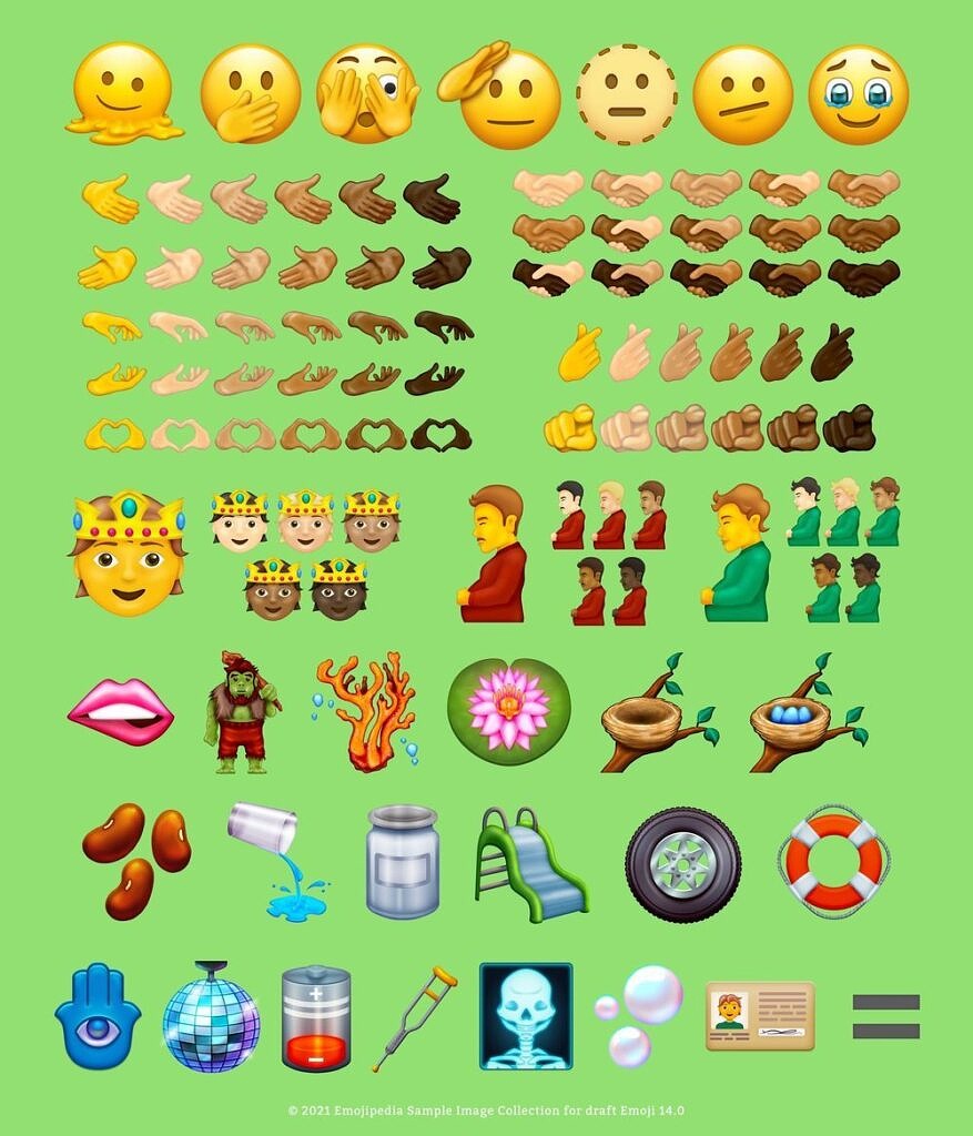Unicode 14.0 新表情符号