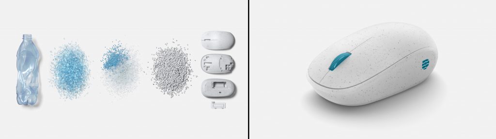 微软发布由海洋回收塑料制成的鼠标