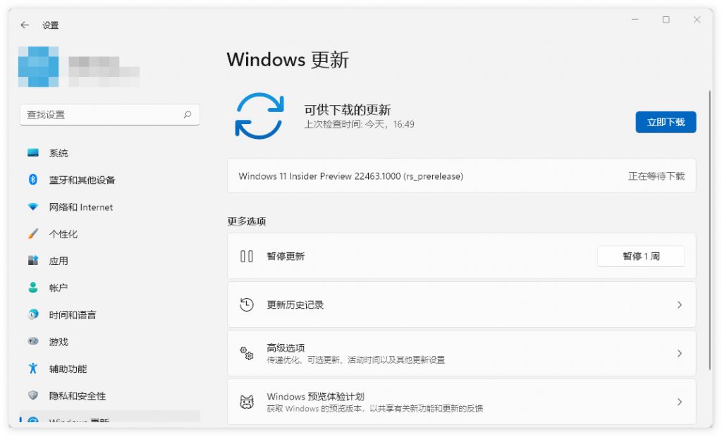 [更新日志] 微软发布 Win11 Dev 10.0.22463.1000
