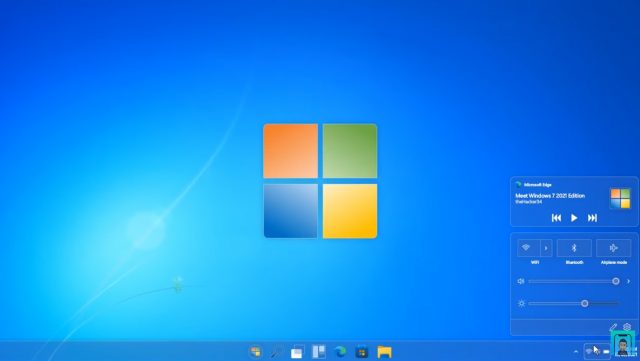 [概念] Windows 7 2021：极客设计师展示Win7风格Win11界面