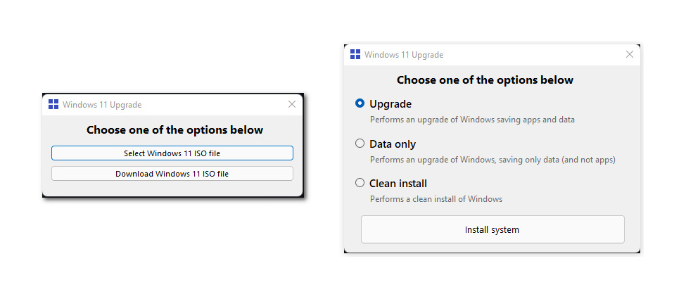 Windows11Upgrade：绕过硬件检查，在旧设备上安装Win11