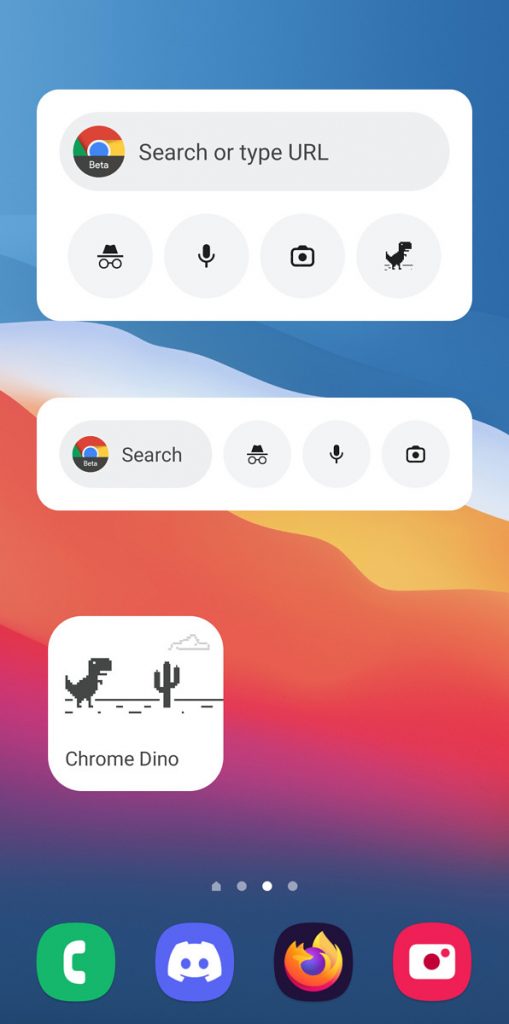 Chrome安卓版新增全新搜索小部件