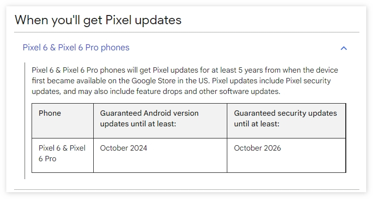 谷歌称Pixel 6系列将获3年系统升级服务：打破5年更新传闻