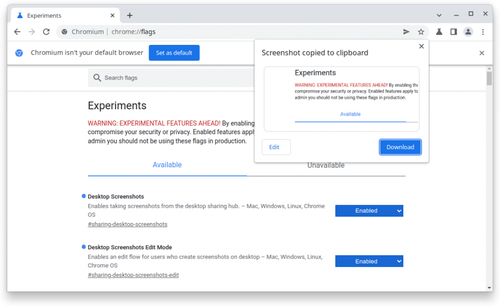 谷歌正为Chrome桌面版测试网页截屏功能：支持截图编辑