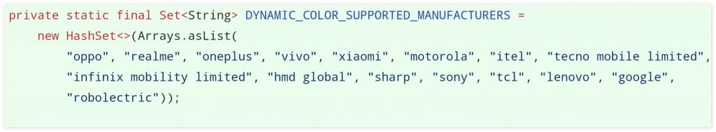 多家手机厂商或支持Android 12的Material You 动态主题