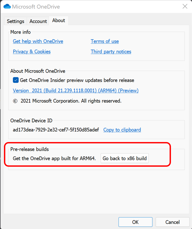 微软下月测试适用于ARM和M1的OneDrive原生客户端