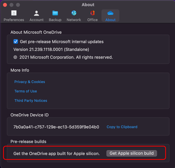 微软下月测试适用于ARM和M1的OneDrive原生客户端