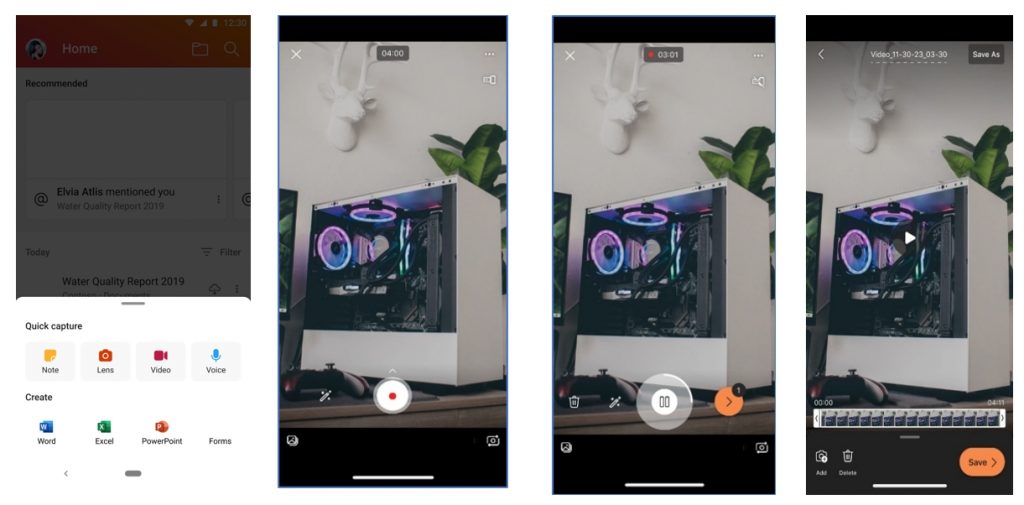 微软Office Mobile将为企业用户推出短视频录制功能