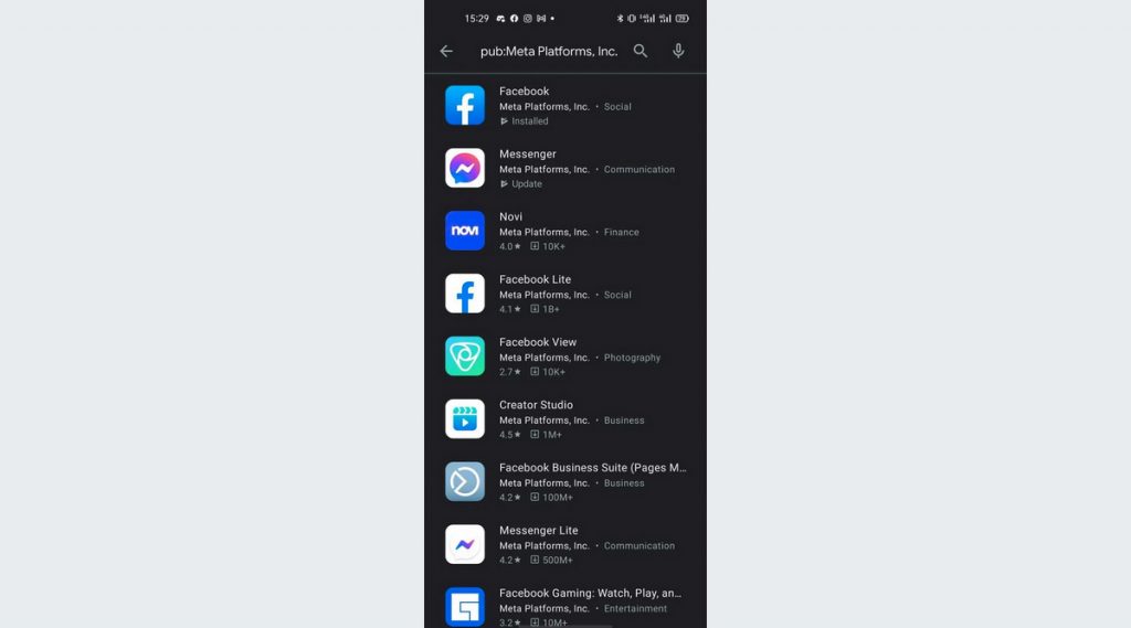 「脸书系」应用开发者信息已全面变更为Meta
