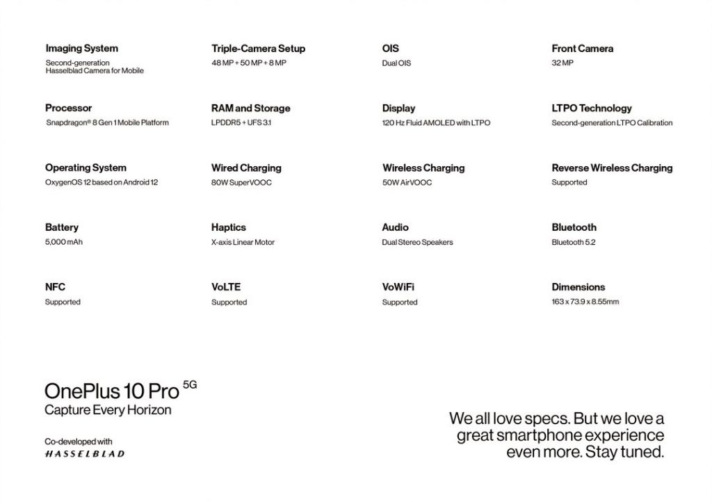 一加公布OnePlus 10 Pro配置，1月11日发布
