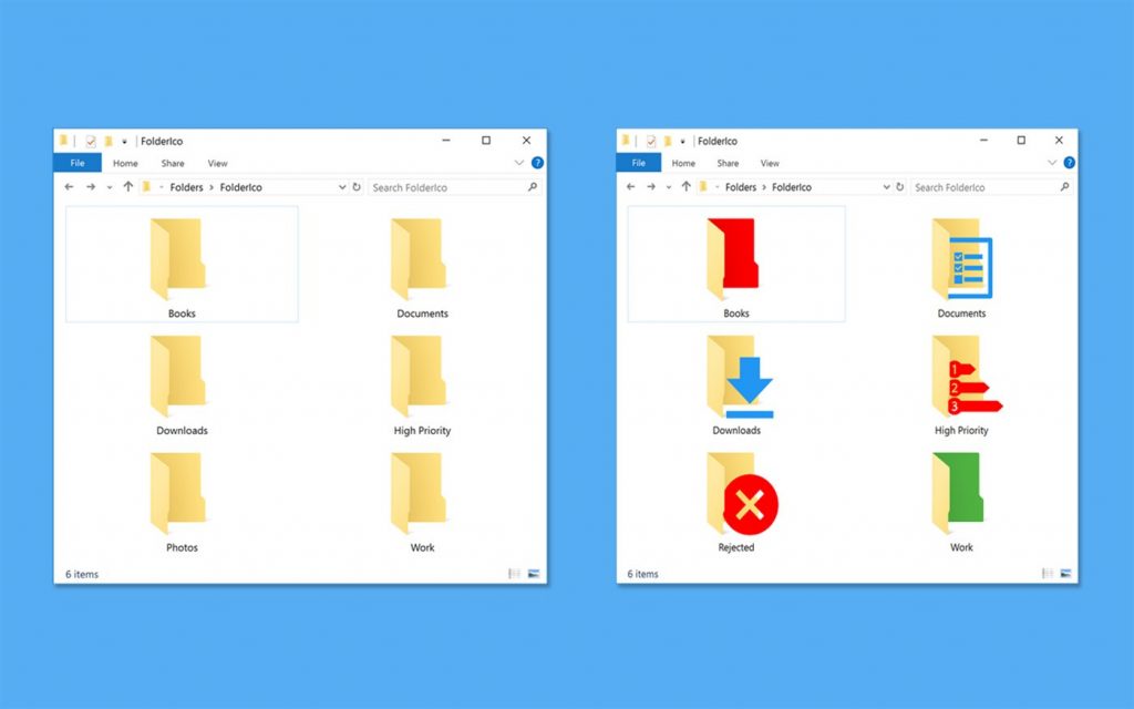 FolderIco：Windows文件夹颜色和图标个性化工具