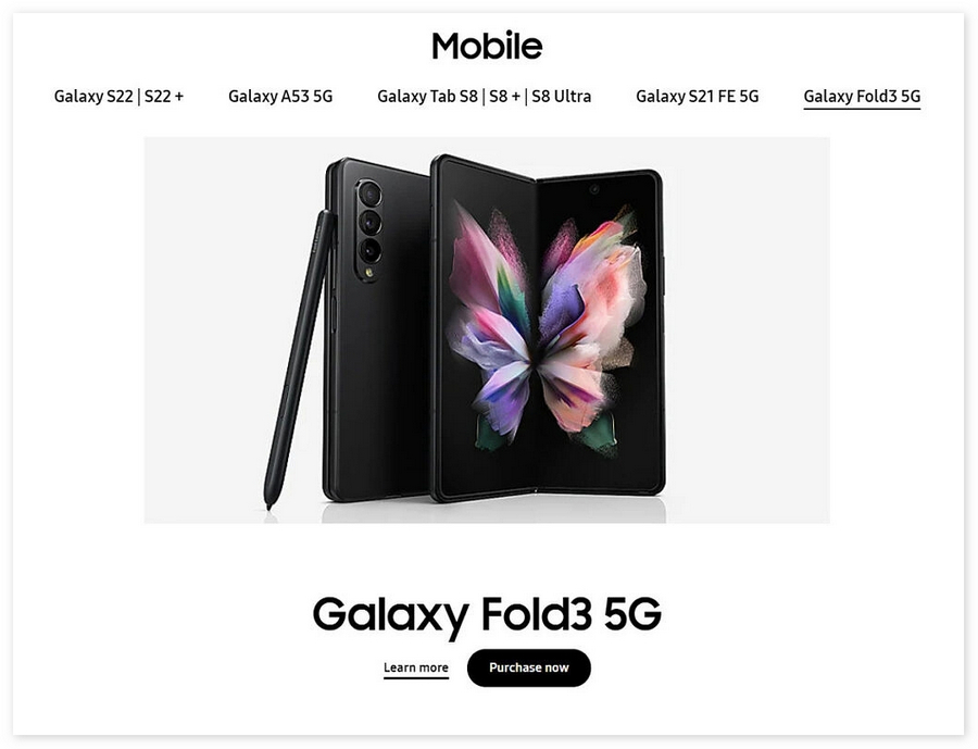 三星折叠屏手机品牌“Z”字样消失不见：Galaxy Z Fold 3 更名为 Galaxy Fold 3