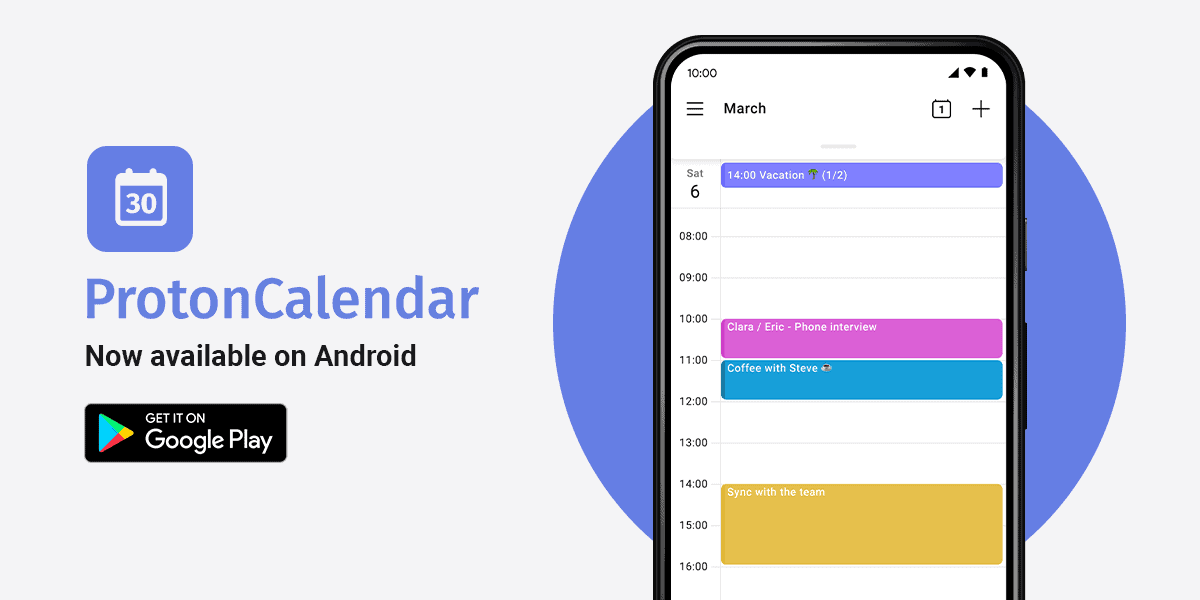 加密邮件Protonmail发布日历应用Proton Calendar