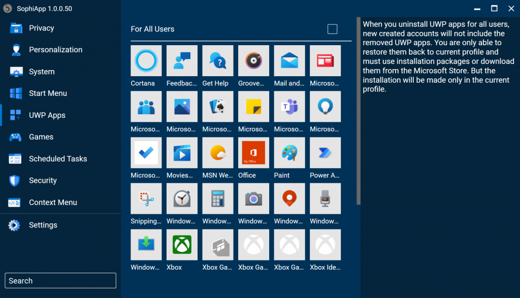 SophiApp：开源的Win11/Win10系统设置和优化工具