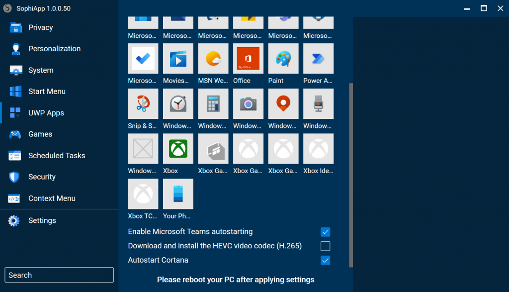 SophiApp：开源的Win11/Win10系统设置和优化工具
