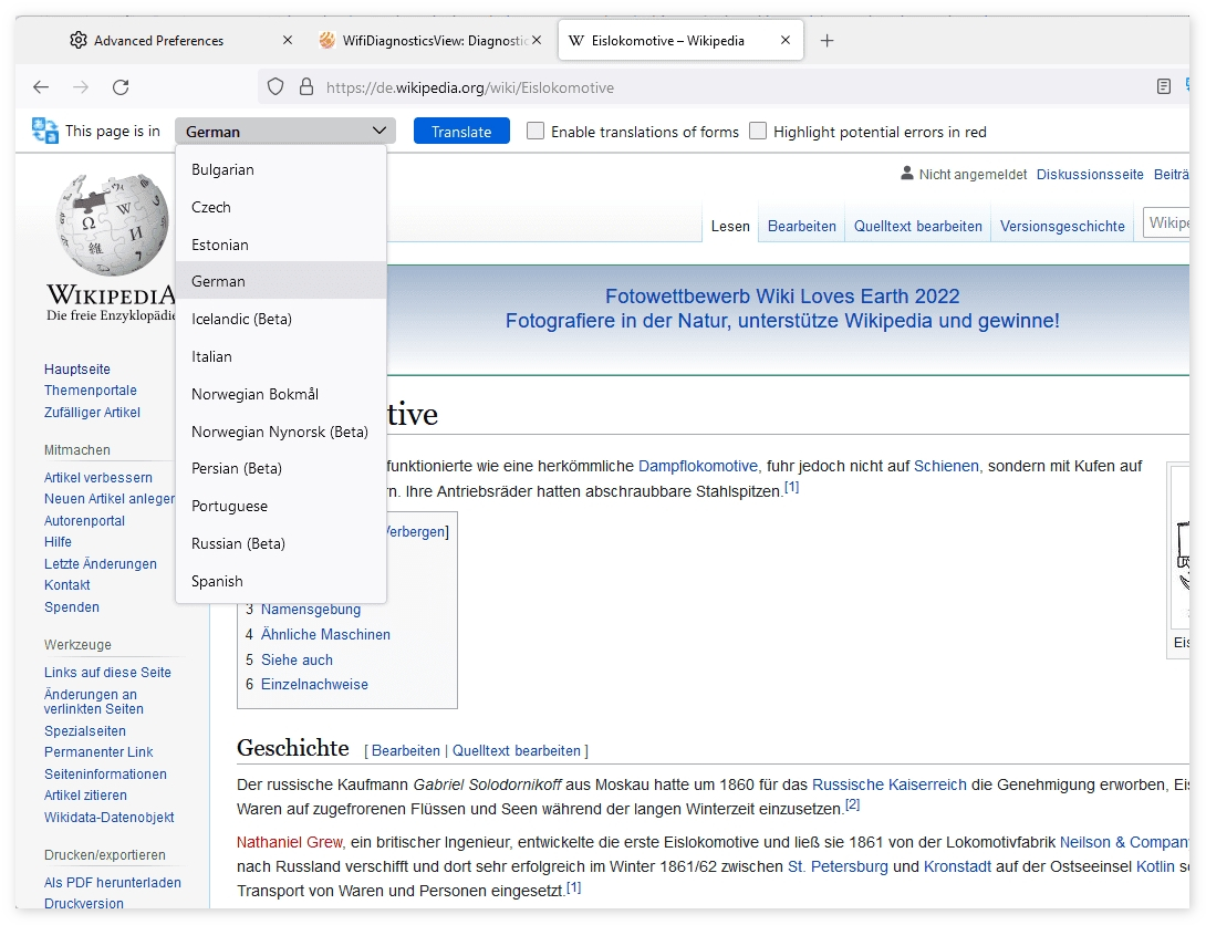[下载] Firefox离线翻译扩展Firefox Translations已支持13种语言