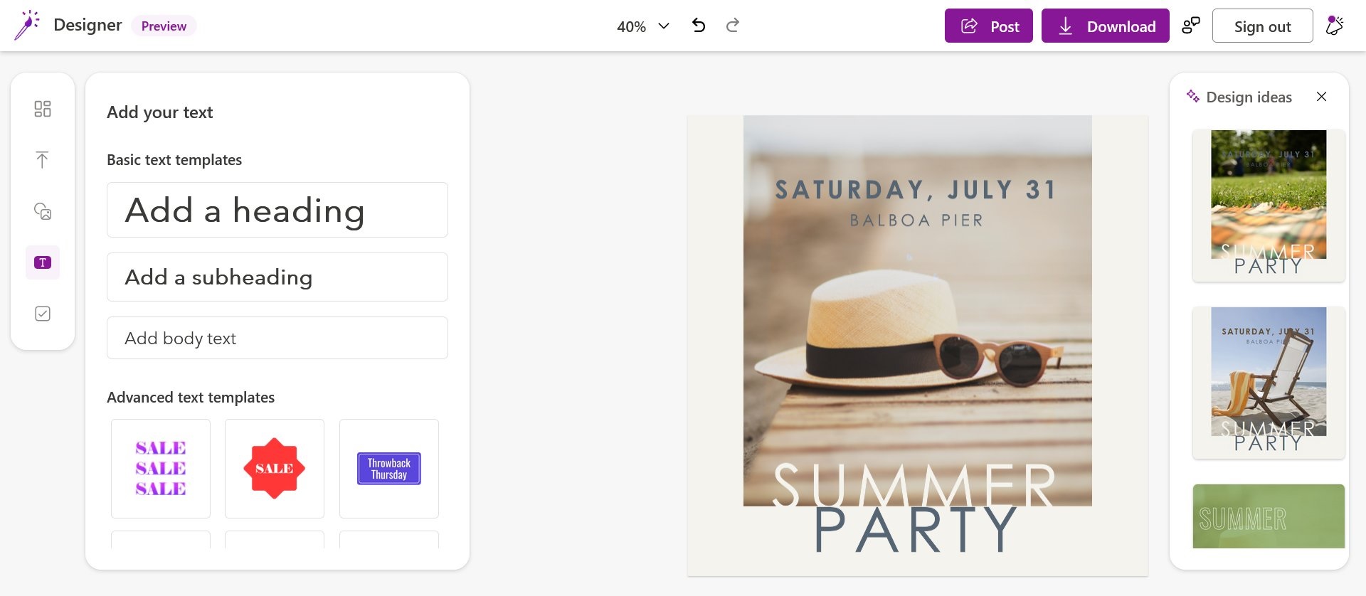 微软开发全新视觉设计应用“Designer”：即将发布预览版