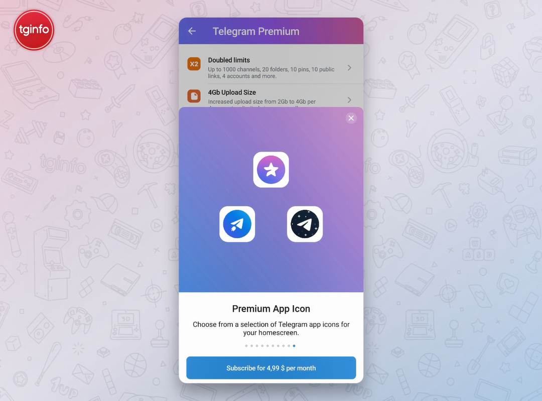 [清单] Telegram付费功能和价格全曝光：4.99美元/月，独享十余种高级功能