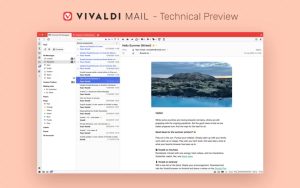 Vivaldi浏览器内置的邮件客户端首个稳定版Vivaldi Mail 1.0发布