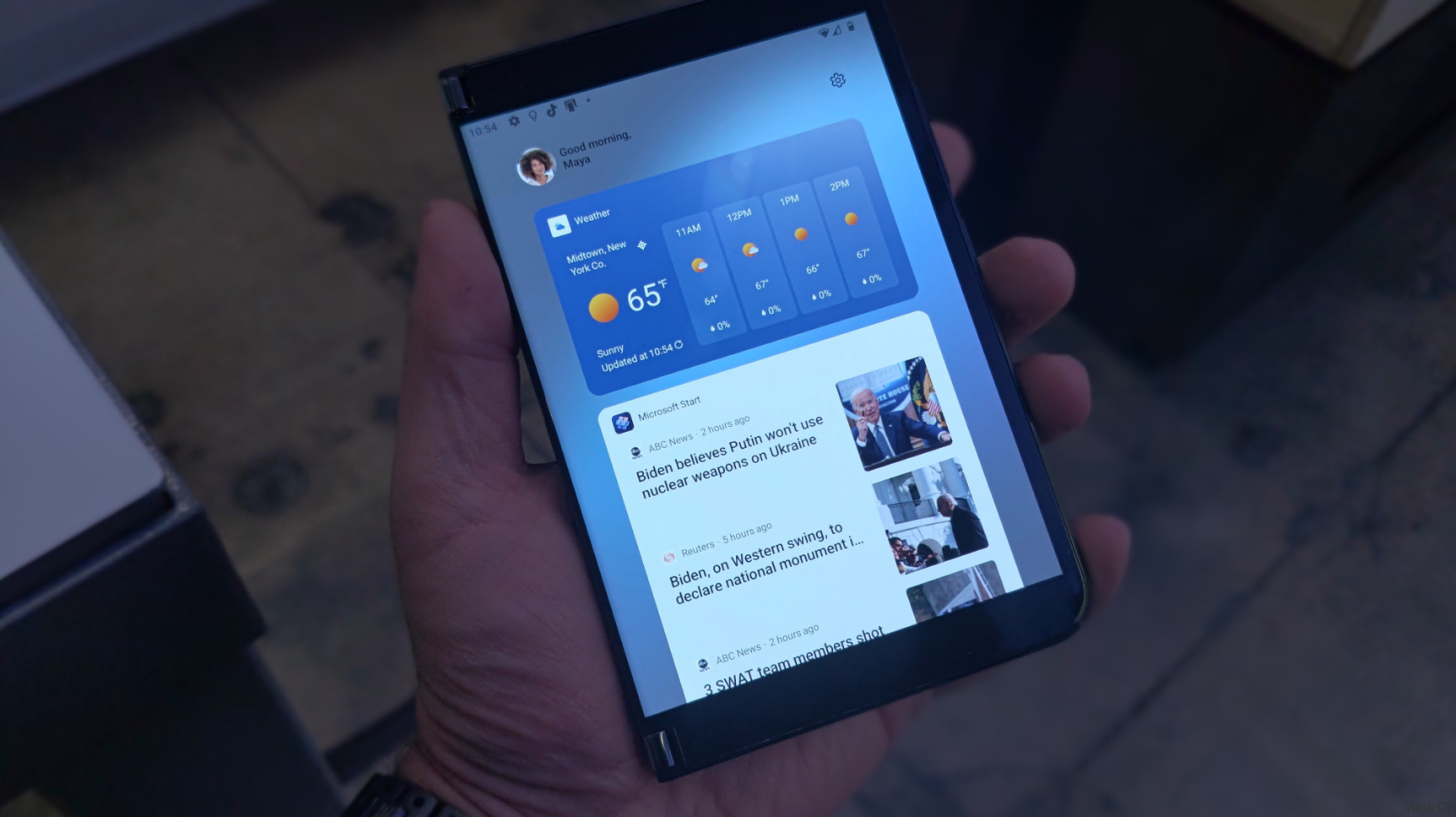 [图]神似Win11：微软将向Surface Duo推送Android 12L