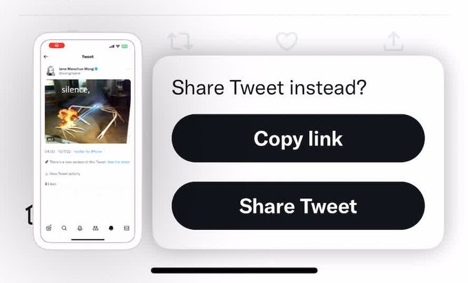 推特鼓励用户复制链接分享推文，以获取新用户和流量