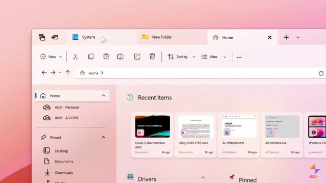 [组图] 独立设计师分享Windows 23概念设计
