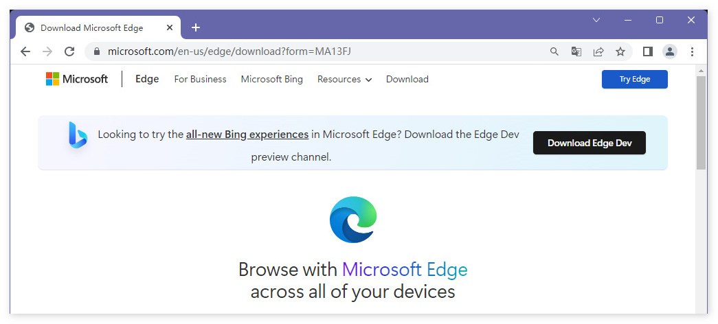 微软将通过Edge Dev版推出新版Bing-ChatGPT的预览