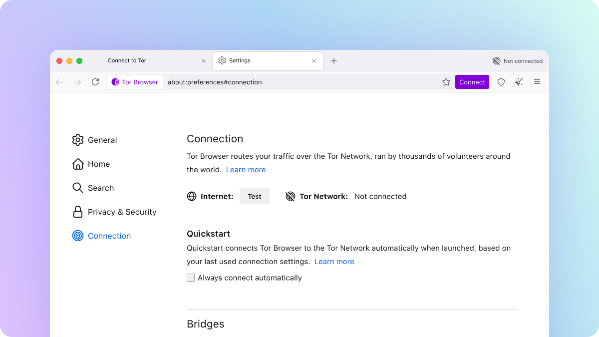 洋葱浏览器 Tor Browser改进了连接体验