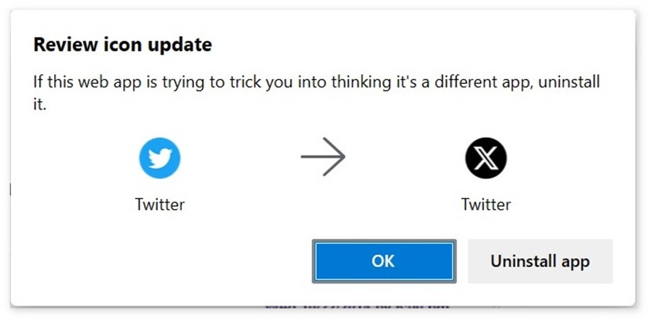 Edge浏览器误将Twitter标记为「可疑网站」