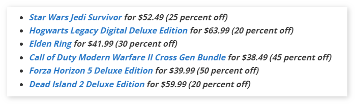微软商店上线游戏特卖活动，多款Xbox和PC游戏大促