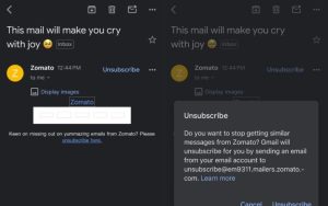 iOS版Gmail允许一键取消群发邮件订阅