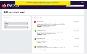 [链接] Firefox安卓版已支持多达500款扩展