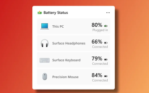 Win11推出「电池状态」小组件，在一处查看电脑及外设电量